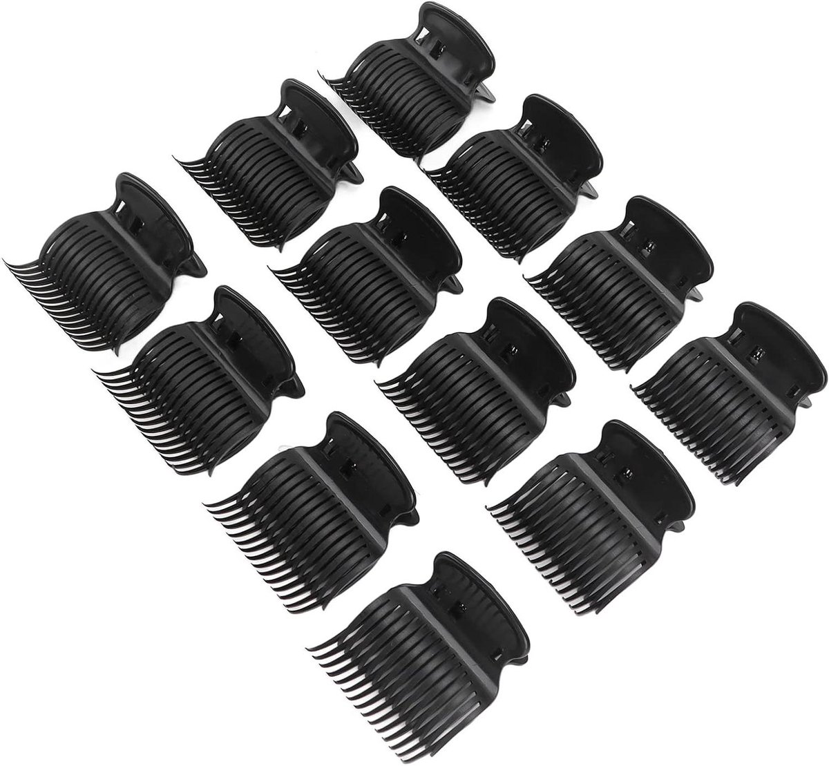 Haarroller clips - Krulspelden houder - Haar stylen - Uniek klauwontwerp - 12 stuks - Zwart