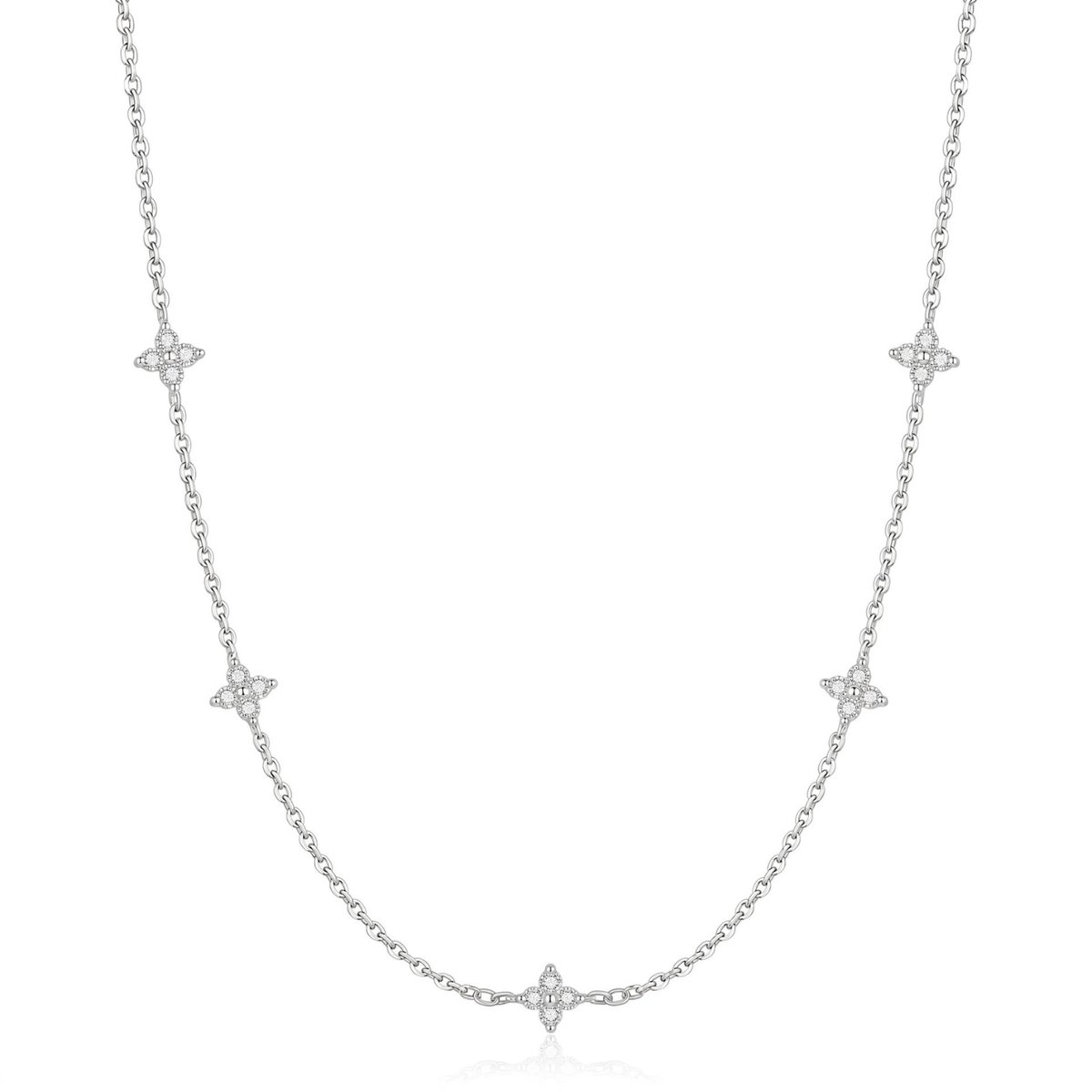 Studio Aurélie - Ketting - Stainless steel - Witgoudkleurig - Vrouwenketting - Vrouwen Sieraad - Juwelen Dames