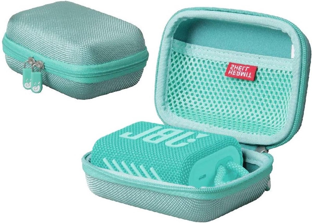 Duurzame Hard Case voor Draagbare Bluetooth Speaker - Bescherming voor JBL Go 3 en Go 4 (Blauw)