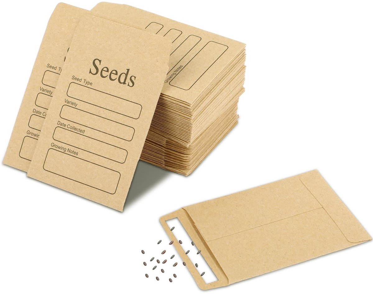 Dailygoods - Pakket van 100 Bruine Papieren Zakjes, 6 x 9 cm