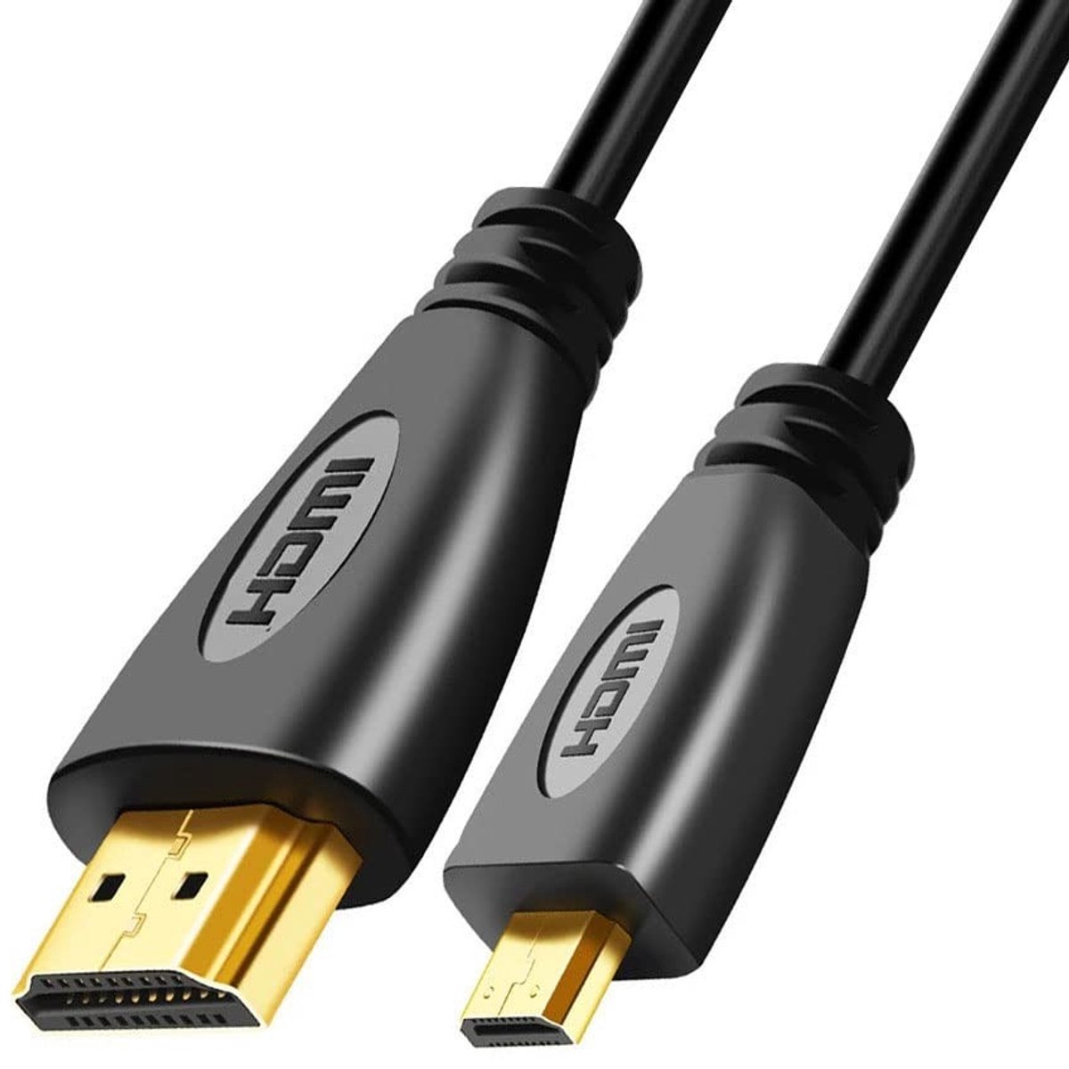 Dailygoods - Micro HDMI naar HDMI Kabel Mannelijke Adapter voor Telefoon en Laptop