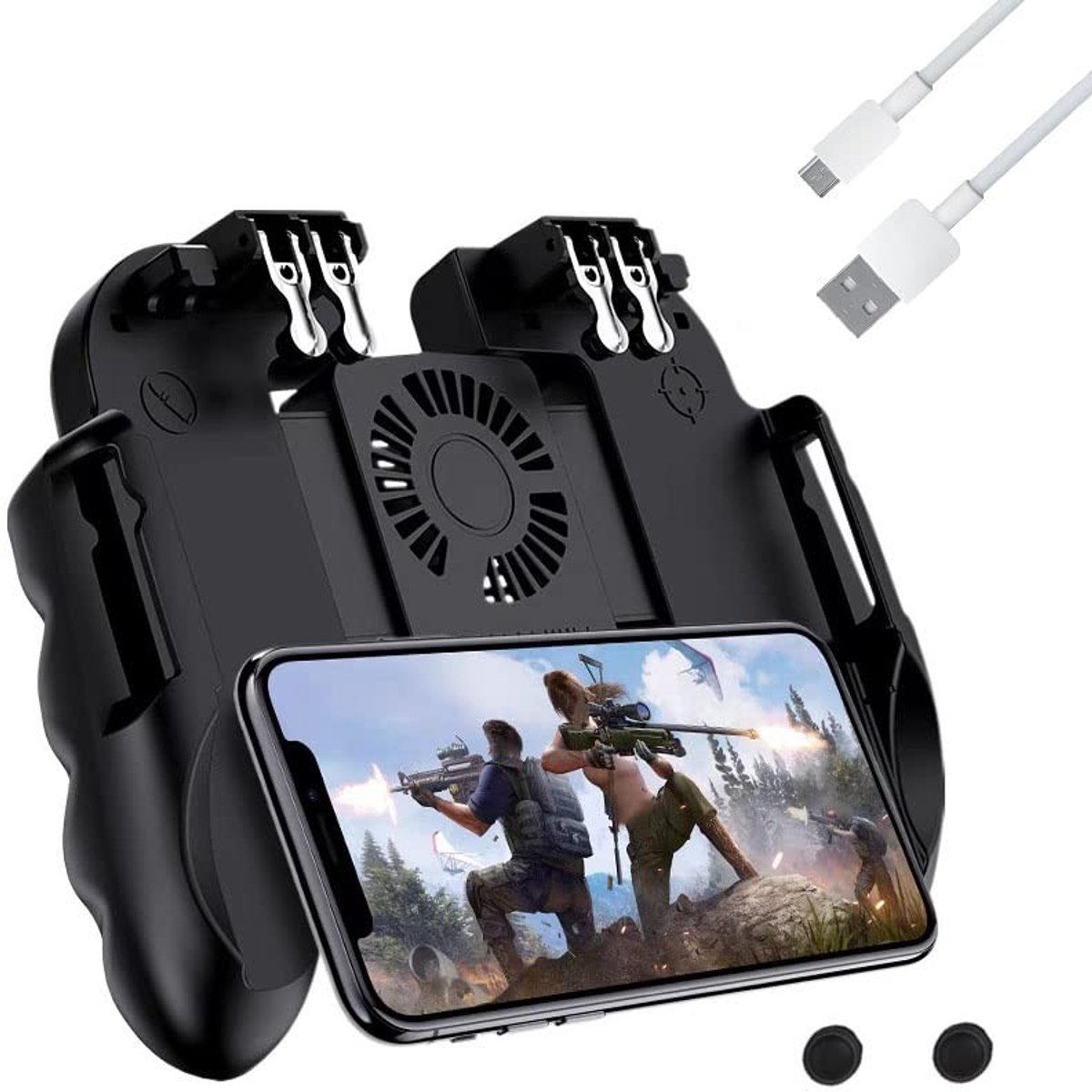 Dailygoods - Mobile Game Controller met Koelventilator voor Smartphones