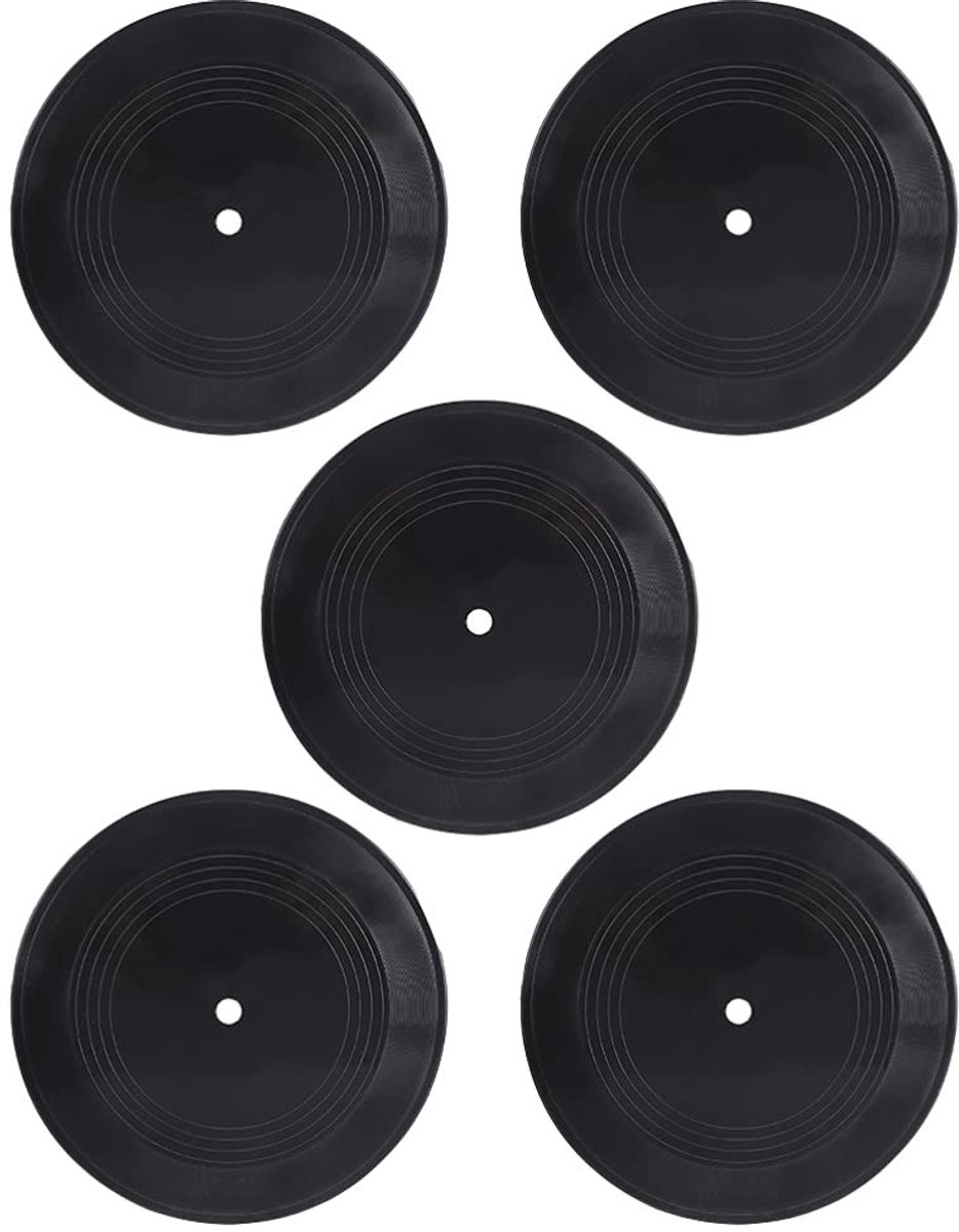 Dailygoods - Set van 5 Vinylplaten voor Wanddecoratie