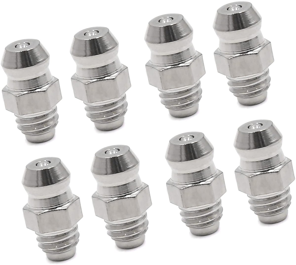 Dailygoods - Mondstuk voor Vetkop M6 Vette Schroefverbinding (Set van 8)