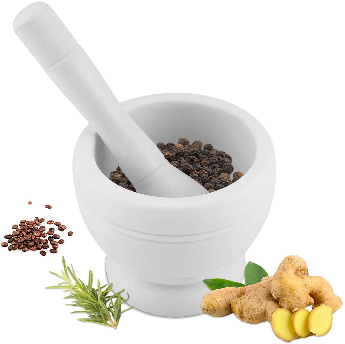 Dailygoods - Mortel en Stamper voor Kruidenspecialisten en Koks