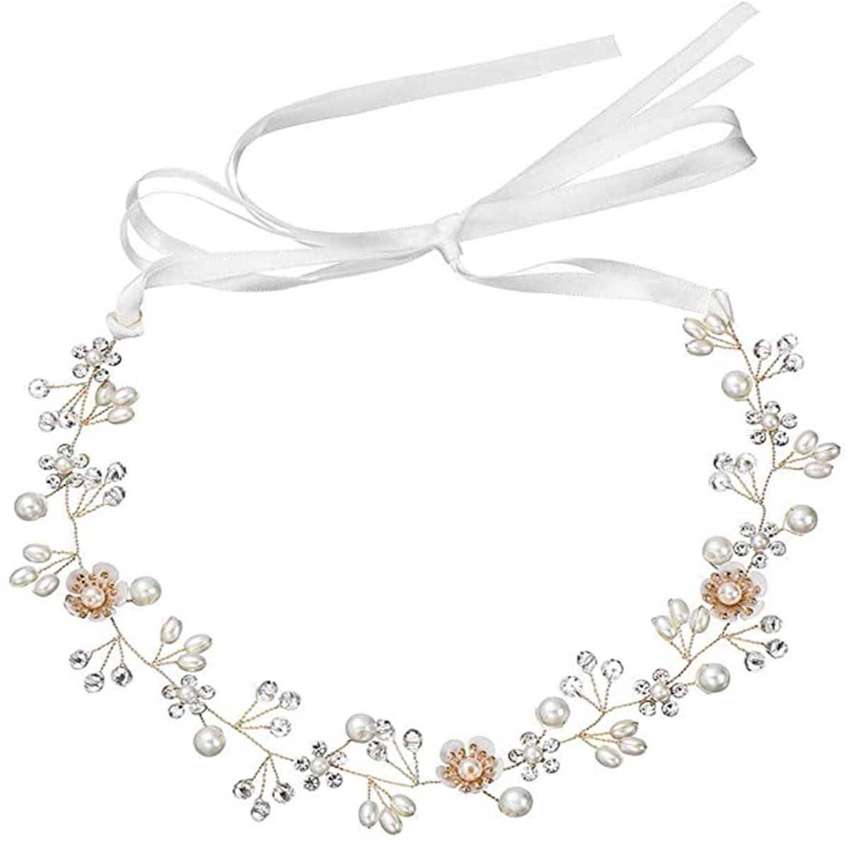 Dailygoods - Bruids Haaraccessoires met Parel en Bloem
