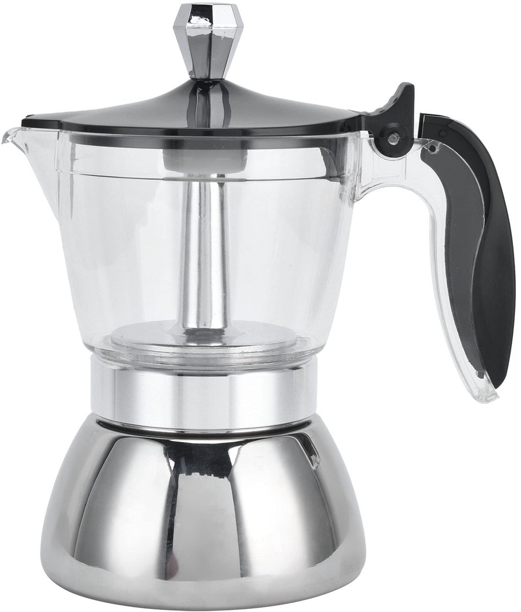 Dailygoods - RVS Moka Pot voor Espresso, 200ml