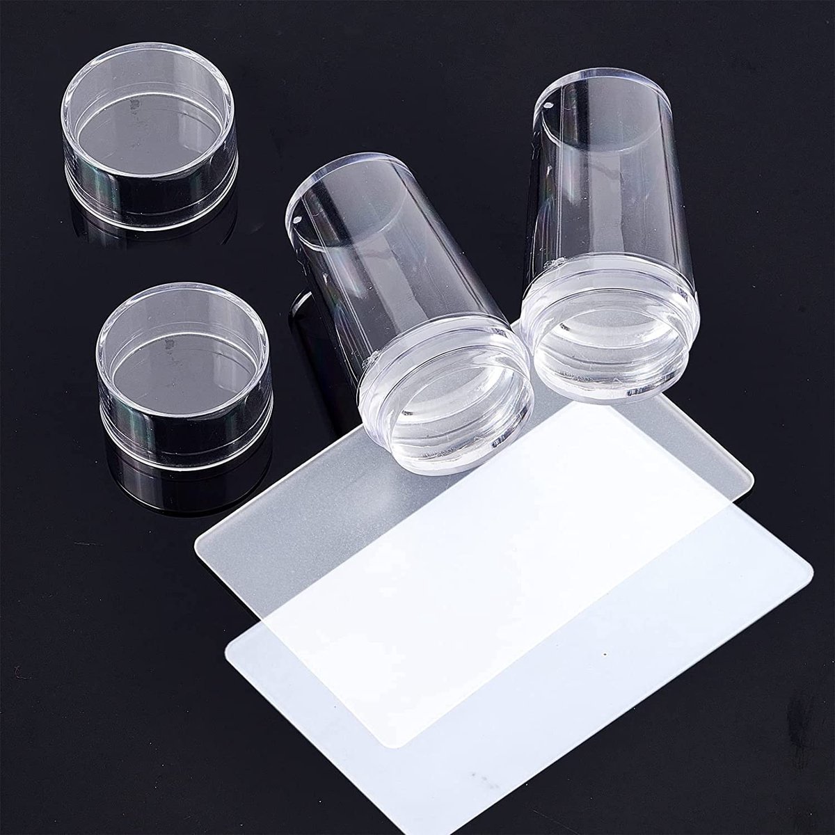 Dailygoods - Nagelstempel met Schraper en Siliconen Stamper voor DIY Manicure