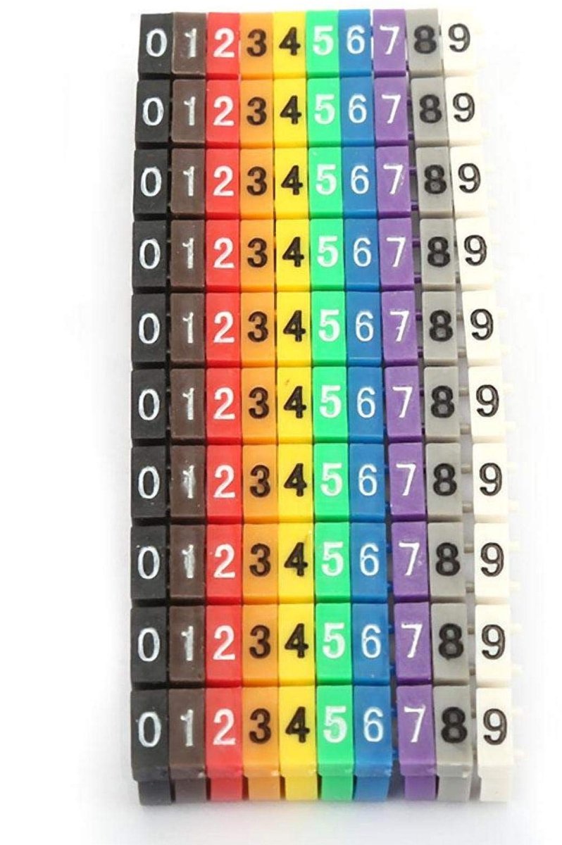 Dailygoods - Kabelmarkering Clip-on Ontwerp voor Kleurgecodeerde Kabels (100 Stuks)