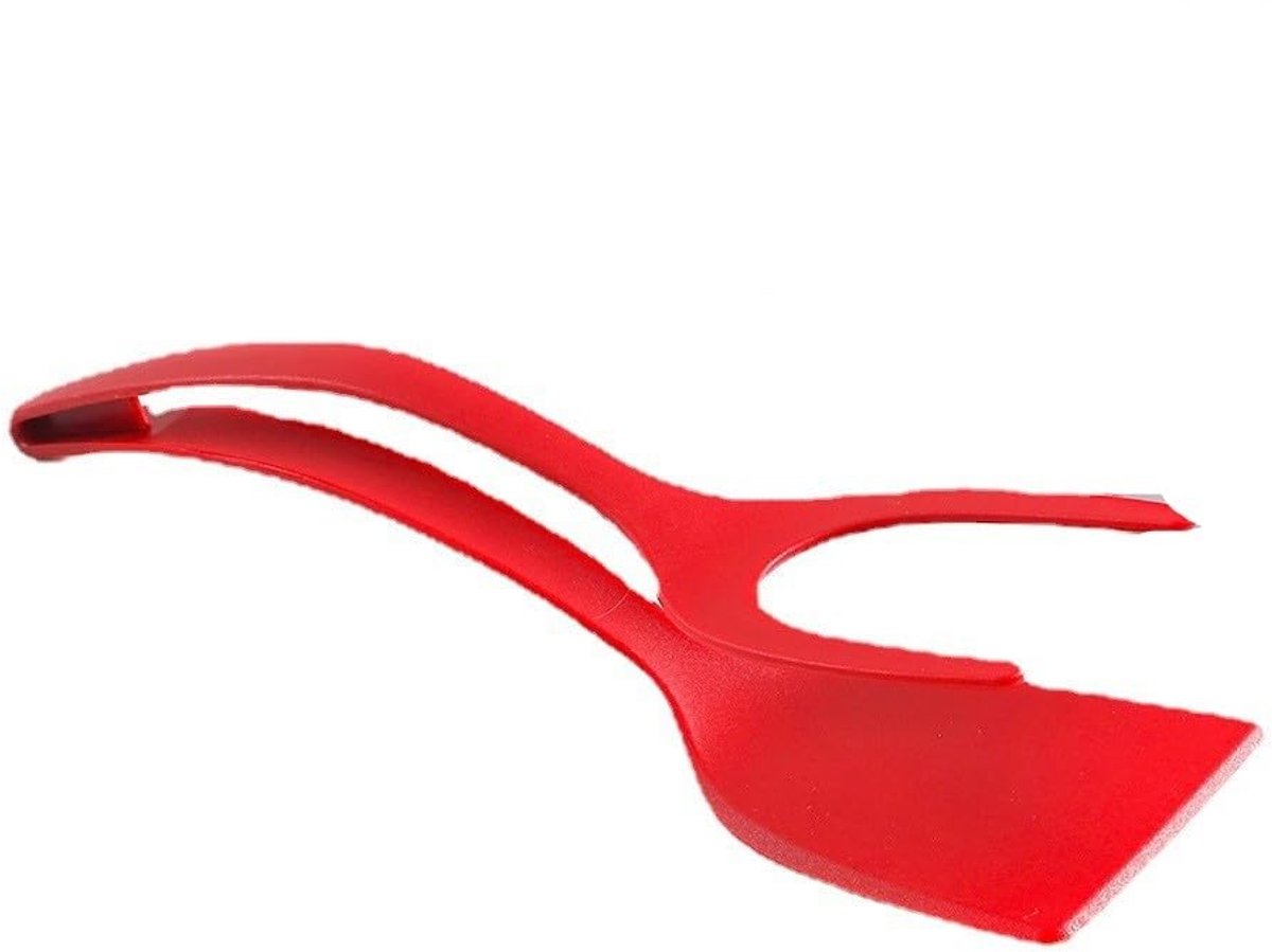 Dailygoods - Set van 2 Eierspatels in Rood voor Koken en Bakken
