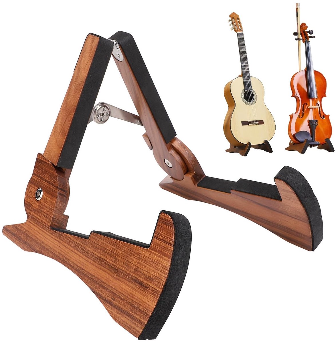 Dailygoods - Opvouwbare Houten Gitaarstandaard voor Snaarinstrumenten