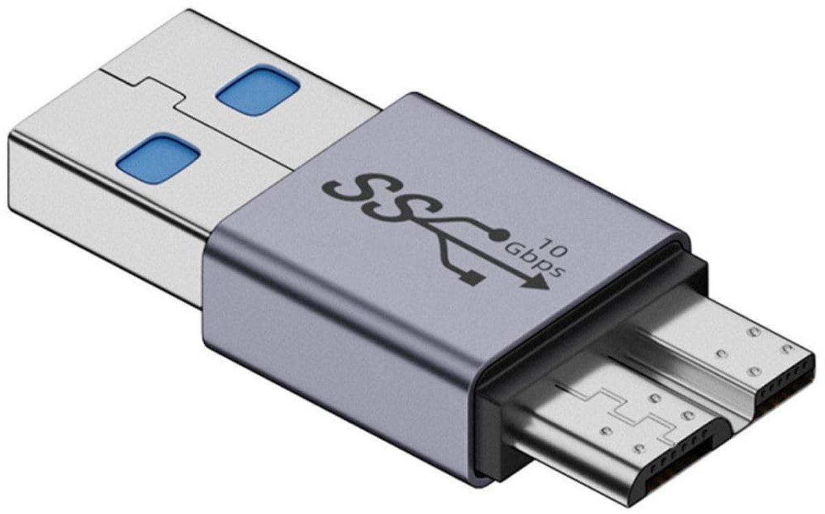 Dailygoods - Micro USB 3.0 naar USB Type A Adapter voor Data en Voeding