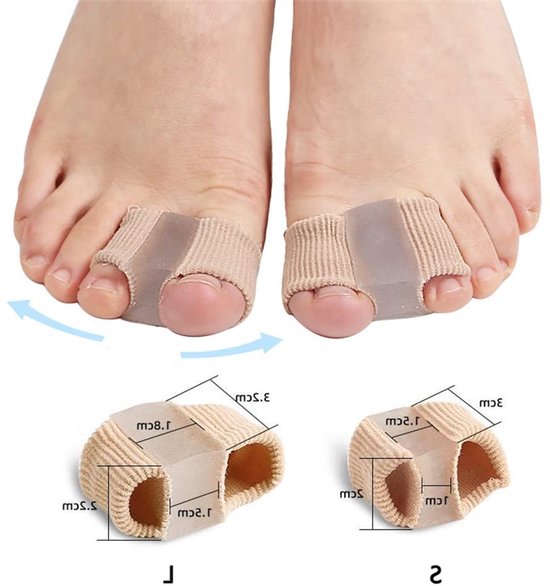 Zachte ademende flip-flops met gel tussenruimte voor grote tenen, corrector voor hamertenen en overlappende tenen, pijnverlichting bij bunions en voetcorrectie — afbeelding 5
