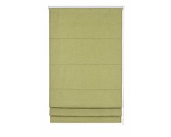 Madécostore Dolpo Romeins Vouwgordijn Lichtdoorlatend – 50 x 190 cm – Groen – Aluminium Rail – Zelfblokkerend Mechanisme