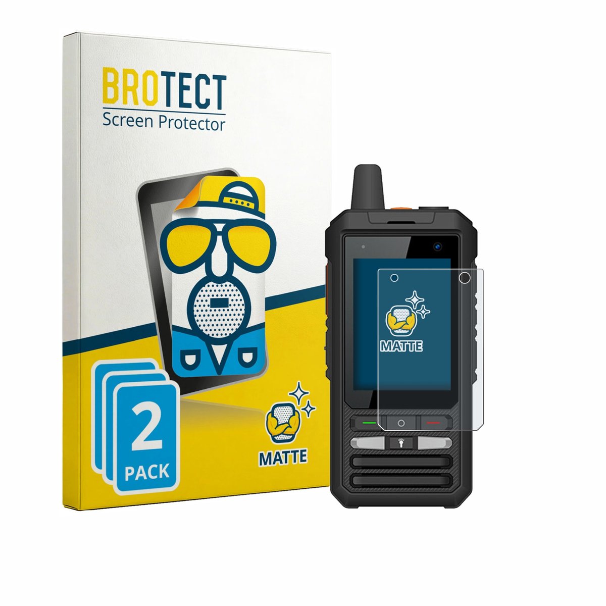 BROTECT - Screenprotector voor Uniwa F80S - Folie Beschermfolie matte 2 Stuks