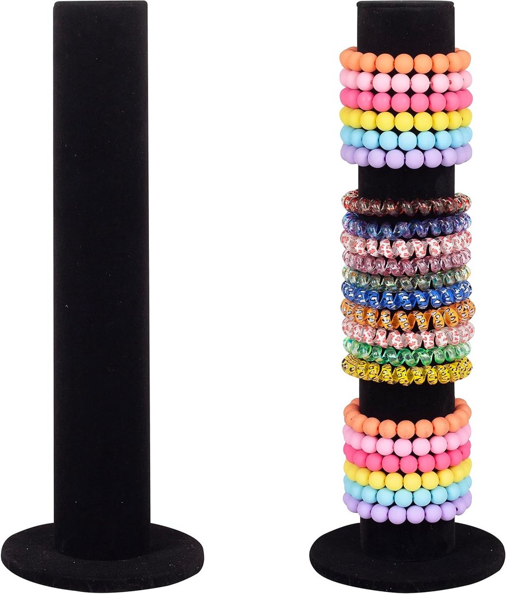 Elegante Velvet Sieraden Organizer voor Armbanden en Kettingen - Perfecte Opbergtoren voor Juwelen