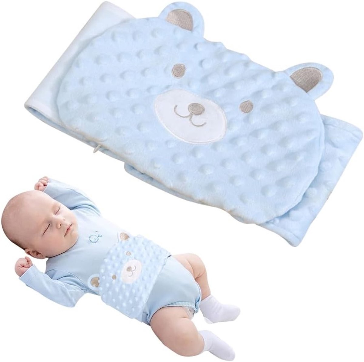 Warmtekussen voor baby's met kersenpitten, ideaal tegen koliek en buikpijn, magnetronbestendig en wasbaar