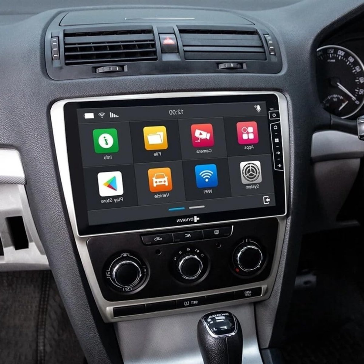 Double DIN Auto Radio met 10 Inch Touchscreen voor Skoda Octavia II (2004-2013) - Bluetooth, GPS Navigatie, WiFi, Achteruitrijcamera, Mirror Link en DSP FM/RDS
