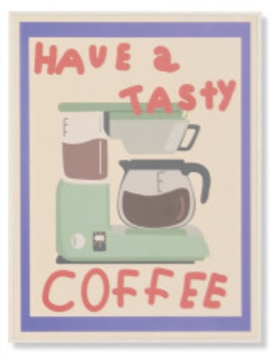 Koffiezet apparaat schilderij - Item Int.