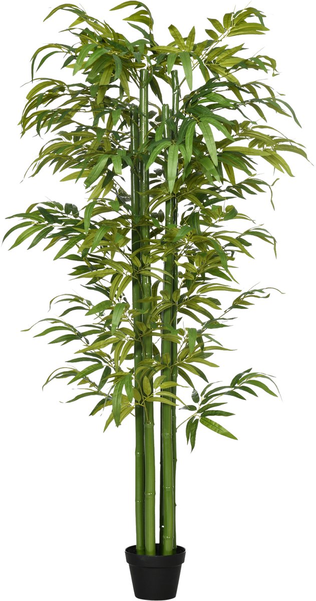 HOMCOM - Kunstplant - met Plantenbak - Groen - 830-682V00