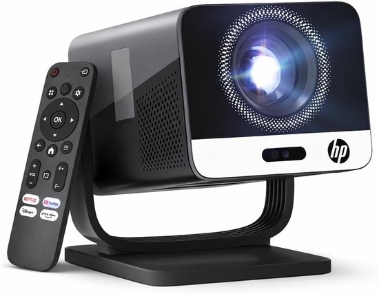 Projector korte afstand 1080p Full HD LCD LED 20000 uur WiFi Bluetooth USB HP MC475 zwart