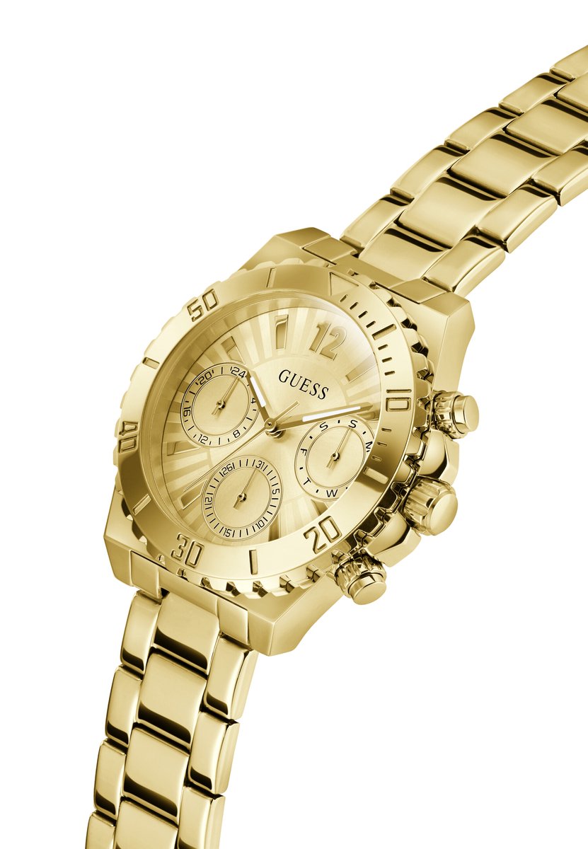 Guess Phoebe Quartz Analoog Horloge Gold Tone Kast: 100% Roestvrij Staal | Armband: 100% Roestvrij Staal 38 mm GW0696L4