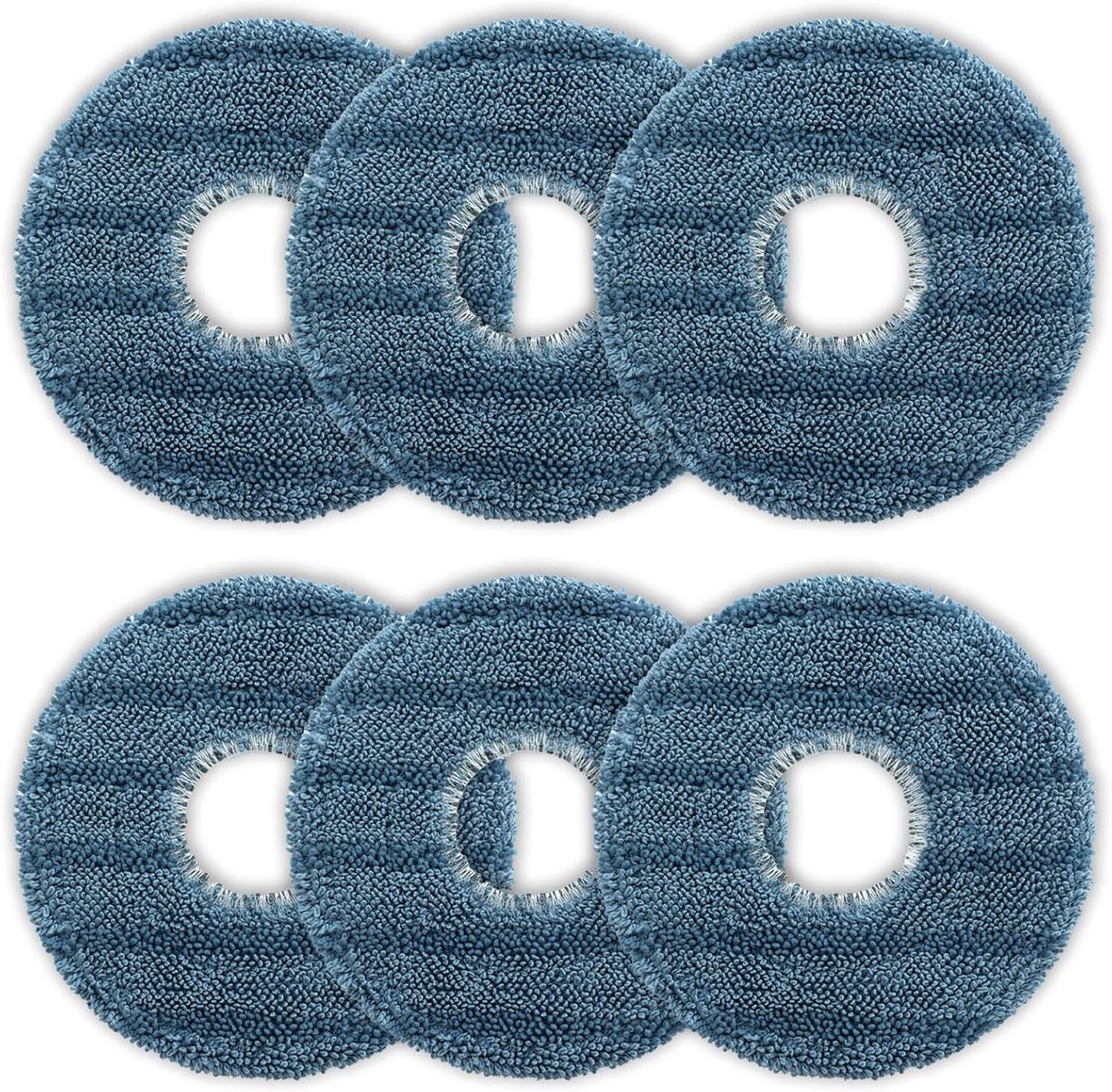 6 stuks dweilpads voor de Eufy Omni C20 stofzuiger - zachte - wasbare en herbruikbare microvezel dweilpads - 12*12cm