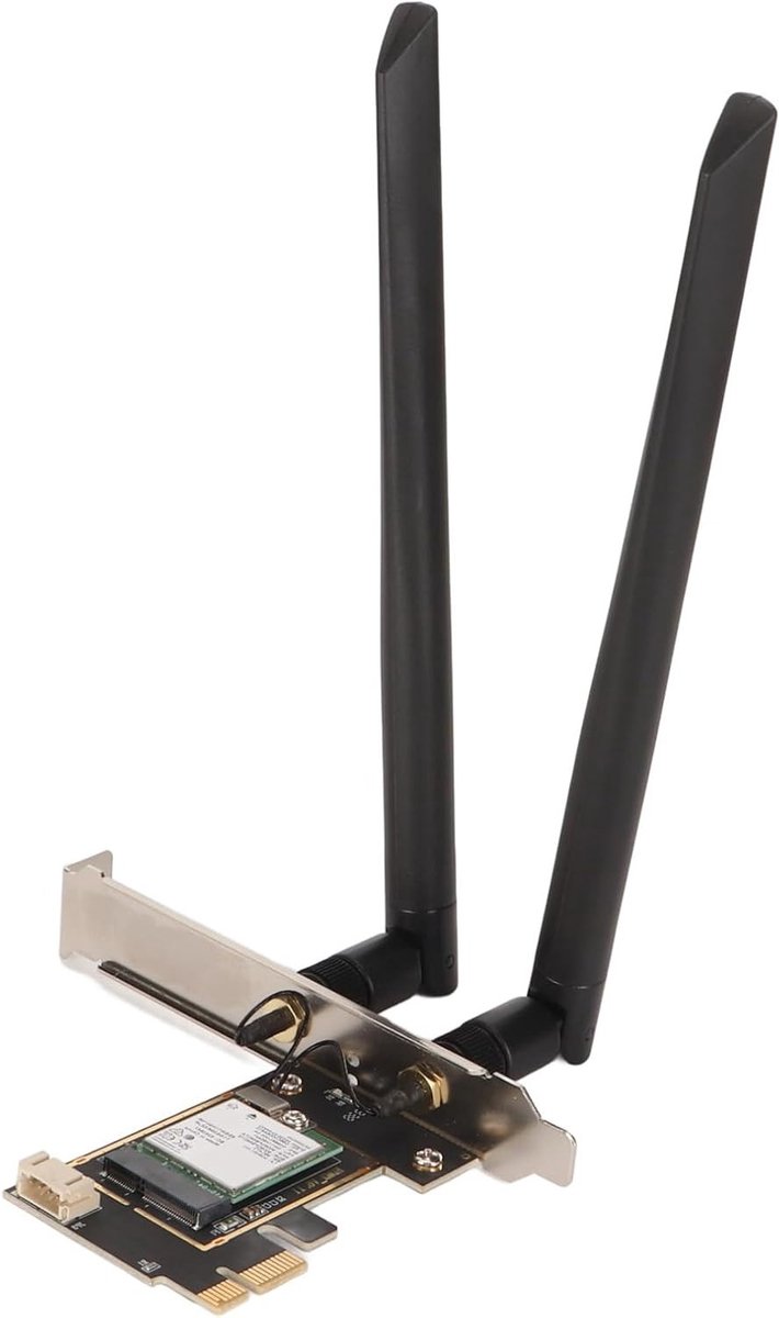 Tri-Band PCIe WiFi 7 Kaart met Bluetooth, 8774Mbps Draadloze Netwerkadapter voor Windows en Linux