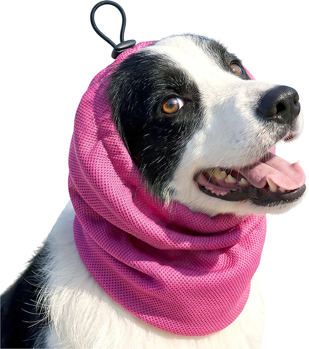 Topmelon Koelband hond - koelhalsband hond - Koelbandana hond -Koelhalsband - Verkoelende Hoofddoek voor honden - Zomer Koelband -Verstelbaar Roze M