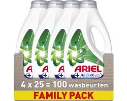 Ariel Wasmiddel Vloeibaar +Actieve Geurbescherming - 4 x 25 Wasbeurten