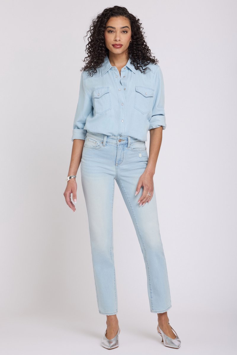 Sheri Slim Straight Ankle Jeans