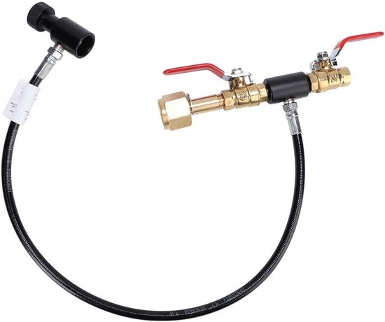 CO2-cylinder navuladapter met slang voor Sodastream vulling - 36 inch, perfect voor thuisgebruik en milieuvriendelijk vullen van Merkloos — afbeelding 4