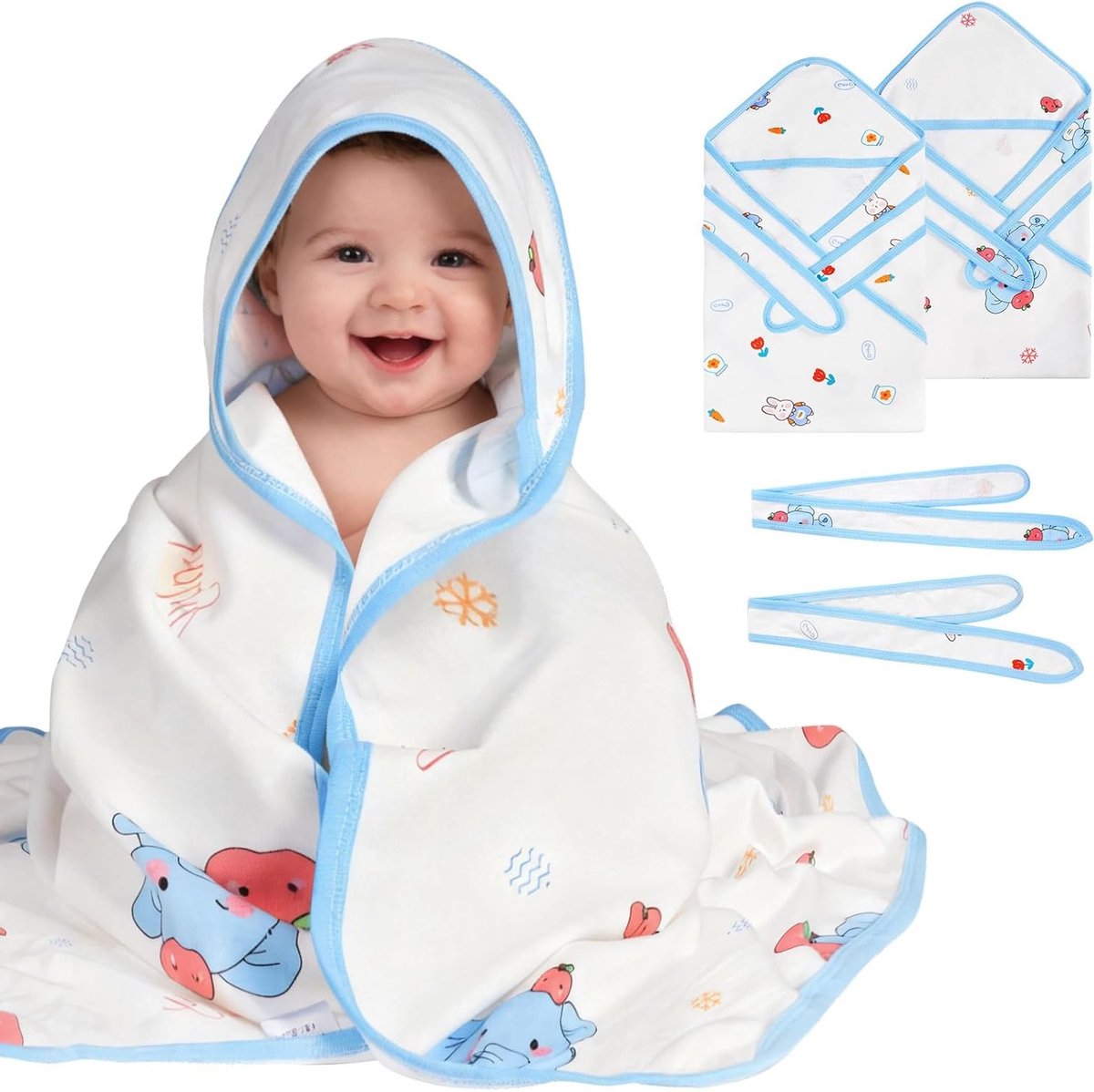 Comfortabele Baby Slaapzakken voor 0-3 Maanden, 2 Stuks, Ademend en Zacht Katoen, Ideaal voor Jongens en Meisjes, Perfect voor Een Goede Nachtrust