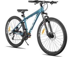 Hiland Bedrock Mountainbike - 27.5 Inch - 24 Versnellingen - Shimano - Hydraulische Schijfremmen - Aluminium Frame -Blauw