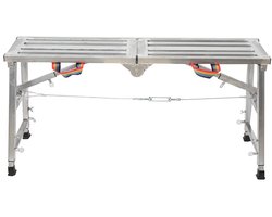 Trendique - Kamersteiger - Steiger - Opvouwbaar - Verstelbare hoogte 60-90 cm - Draagvermogen 200kg - 120 x 30 x 60-90 cm