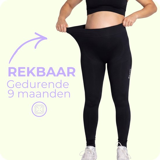 Lussey Zwangerschapslegging - Maat M - Zwangerschaps Sportlegging - Zwangerschapsbroek - Moeder Legging - Zwangerschapskleding - Positiekleding van Lussey — afbeelding 2