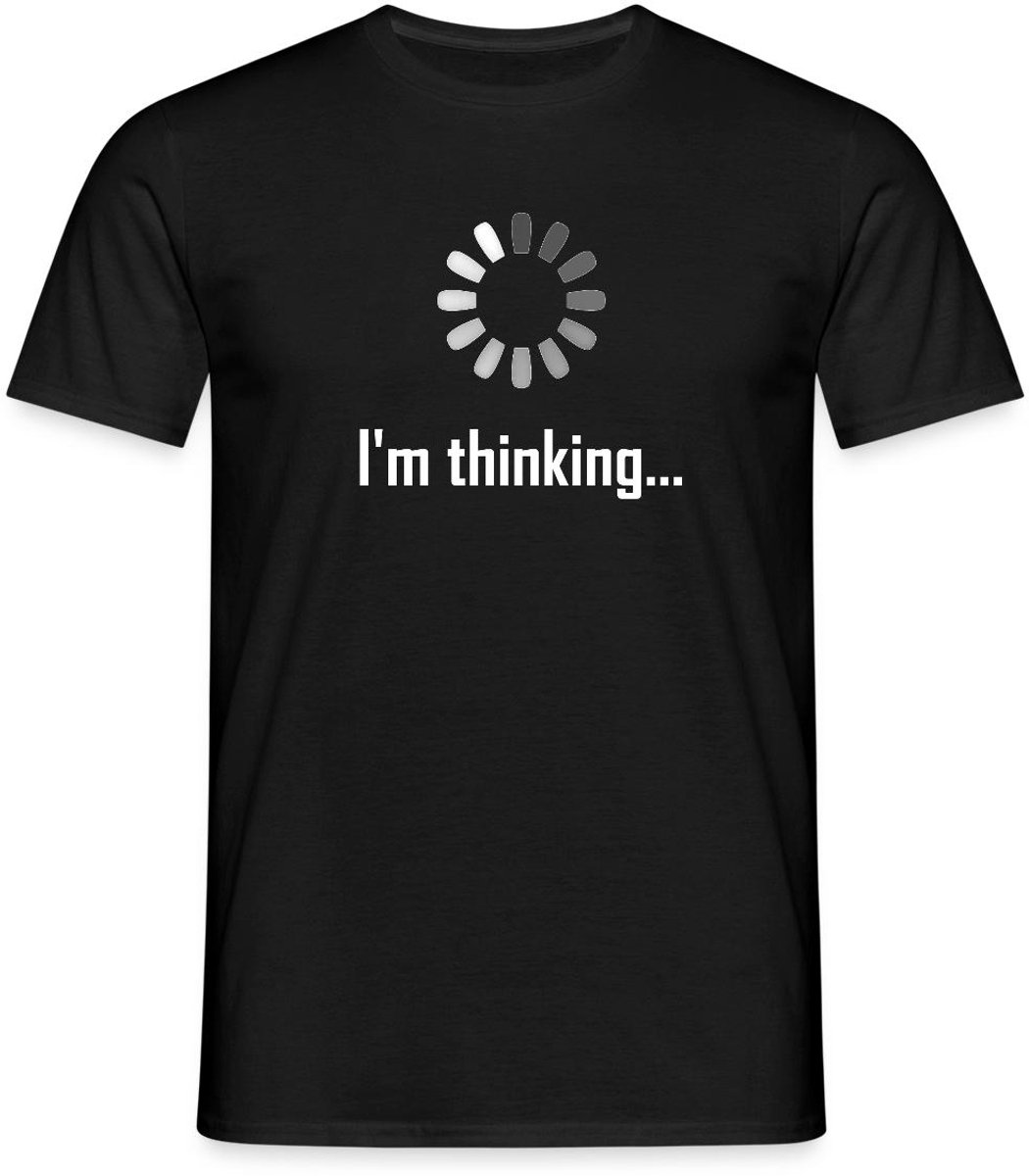 I'm Thinking Loading Icon T-Shirt Heren