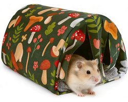 Comfortabel Hamsternest met Wasbare Voering voor Hamsters, Konijnen, Fretten en Chinchilla's - Ideaal voor Knuffelen en Schuilen
