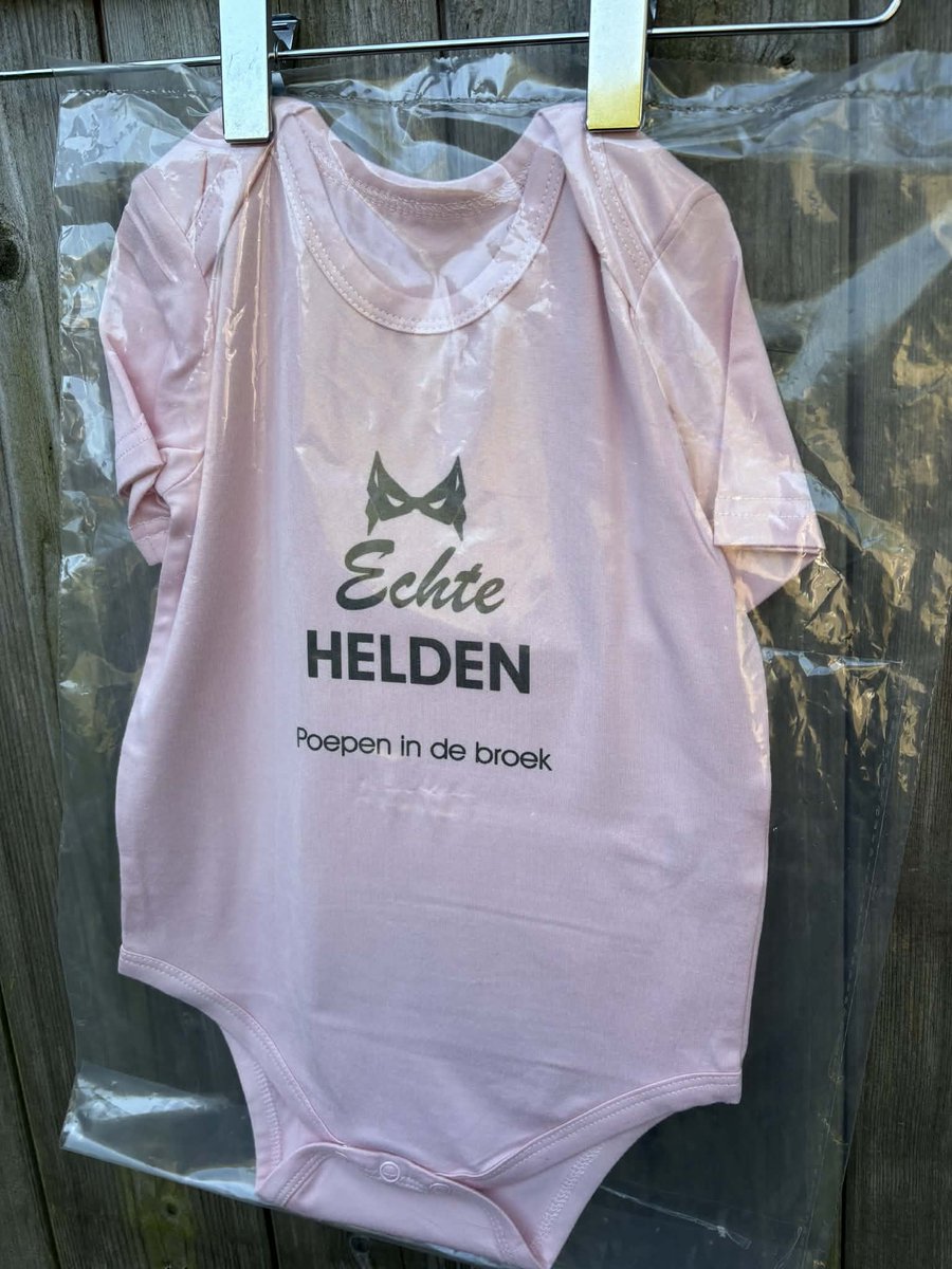 Baby romper roze met Tekst - Maat 12/18 maanden