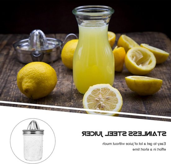 Citrusvruchtenpers voor Limoenen en Citroenen - Draagbare Juicer met Bewaarpot en Brede Opening voor Groenten en Fruit — afbeelding 4