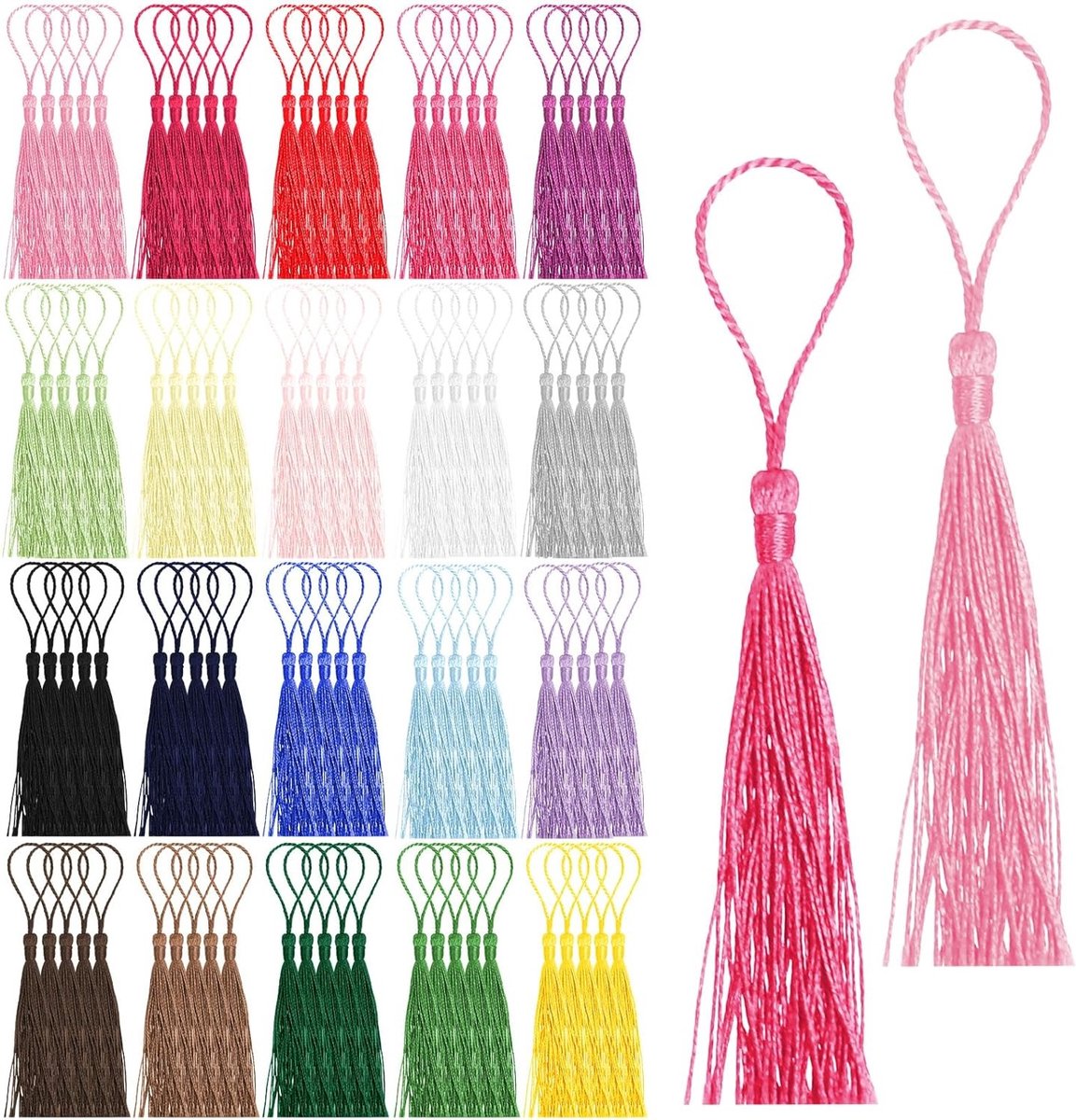 Handgemaakte Mini Penseeltjes van 13 cm voor DIY Creatieve Projecten in 20 Kleuren