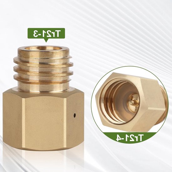 Adapter converter voor Sodastream TR21-4, geschikt voor Quooker Cube fles (TR21-3), messing, ideaal voor thuisgebruik en duurzame drankbereiding — afbeelding 5