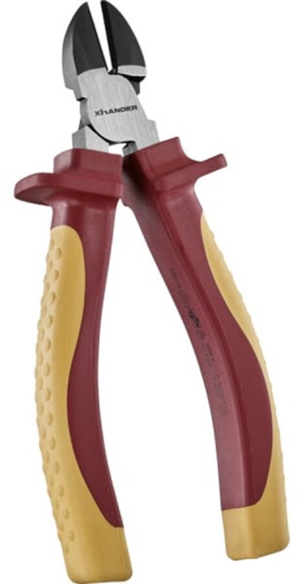 XHANDER Zijkniptang VDE 160 mm - met 2 componenten greep