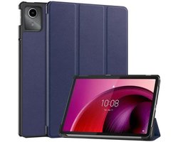 Tablet Hoes Geschikt voor Lenovo Tab M11 / K11 | Book Case met Standaard | Kunstlederen Beschermhoes | Tri-fold | Blauw
