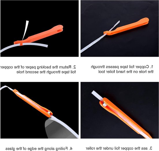 Praktische Hand Foiler voor Glas-in-Lood, Efficiënte Gereedschappen voor DIY Glaskunst en Creatief Werk, Ideaal voor Crafters en Geschenken — afbeelding 4
