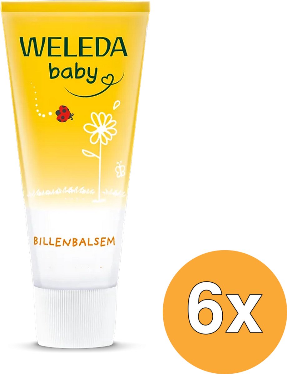 6x WELEDA Calendula baby billenbalsem (75 ml)