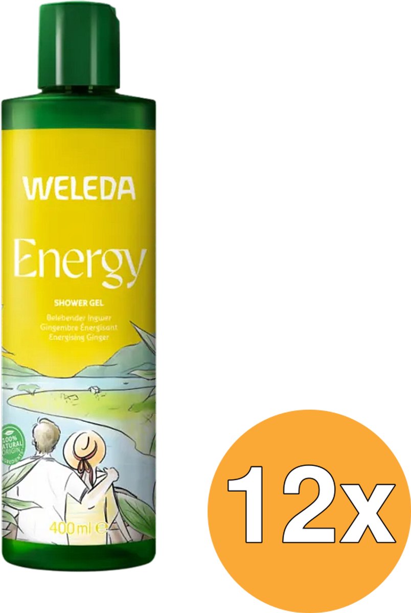 12x Weleda Energy Douchegel Gember (400 ml)