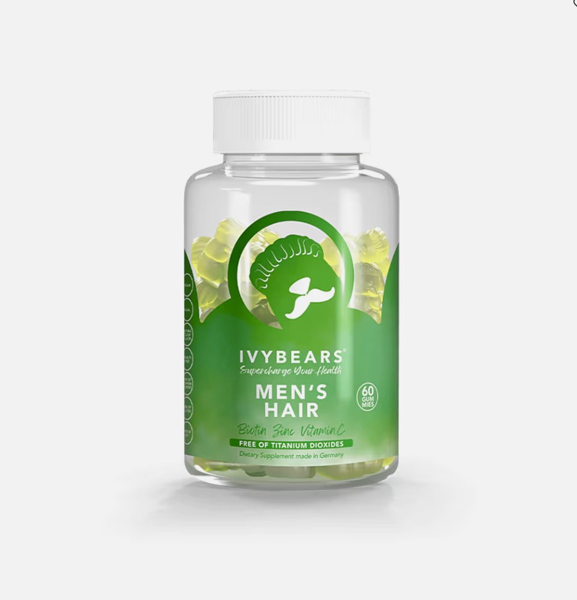 IVYBEARS® - Mannenhaar / fruitgom voor haargezondheid voor mannen 150 g