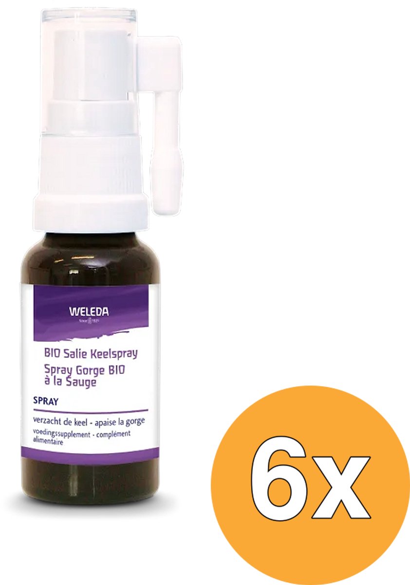 6x WELEDA Salie keelspray bio (20 ml)