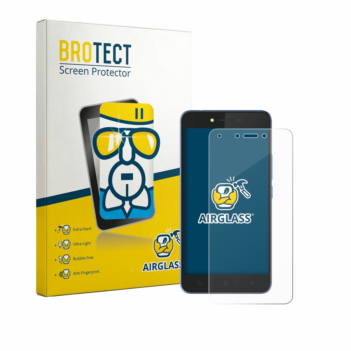 Screenprotector voor Tecno Pouvoir 1 Beschermglas transparant